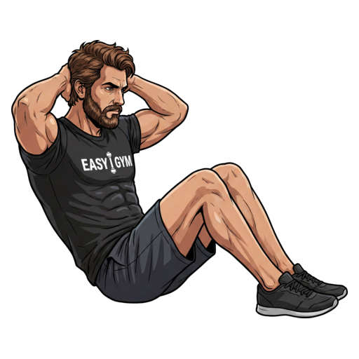Ilustração da categoria de exercícios para abdômen